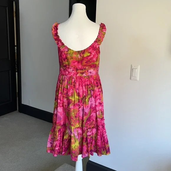 Maggy London floral ruffle dress - Picture 2 of 4